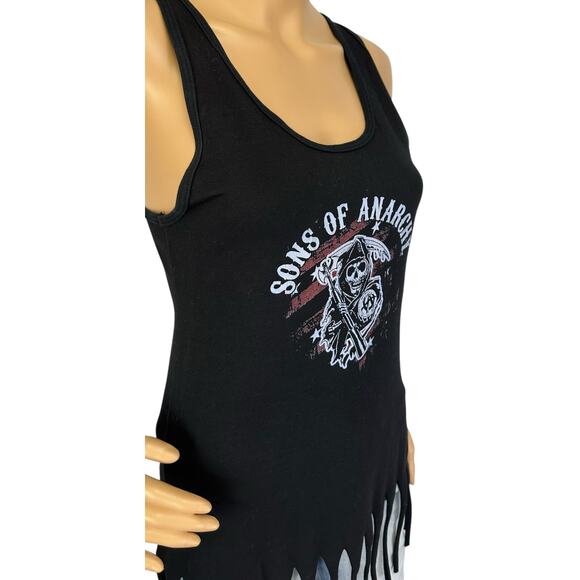 Sons Of Anarchy 2013 OFFICIAL Reaper Fringe Tank Top Black SOA 20th Fox Size S - Picture 9 of 12